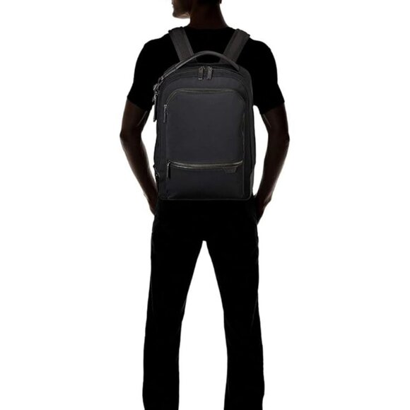 NWT Tumi Harrison Bradner Backpack Rucksack  Black Leather - Picture 1 of 6